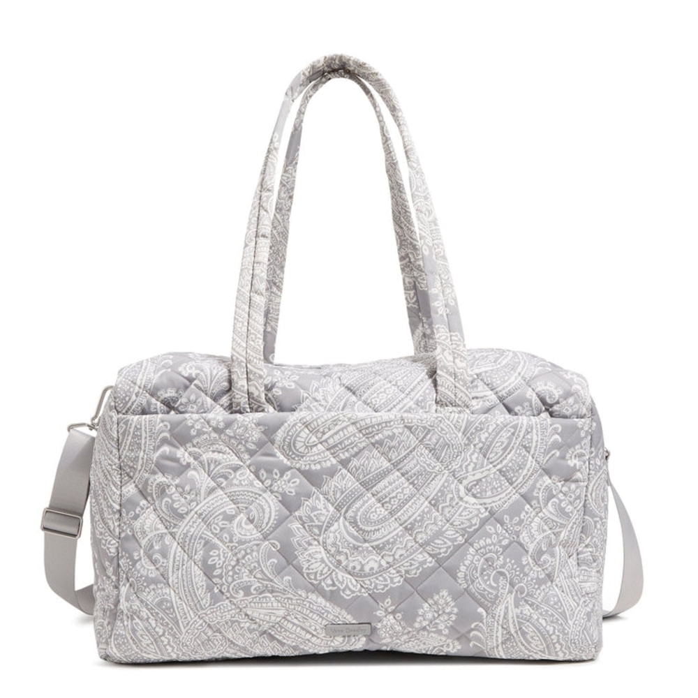 Bundle Vera Bradley Gray Paisley Travel Bag And Blanket